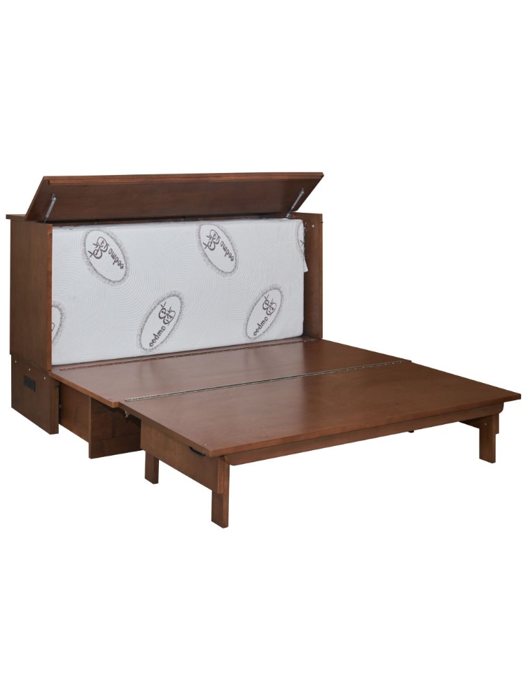 Lit escamotable Barn 60 po - Série Elite - ET7-BRN-COJ-Q - Cabinet Bed