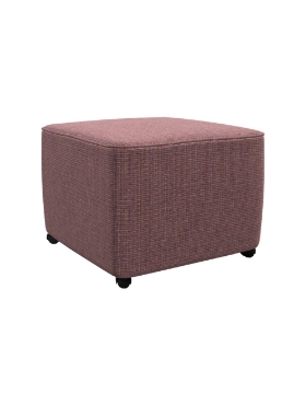 Picture of Square Small Ottoman with Castors