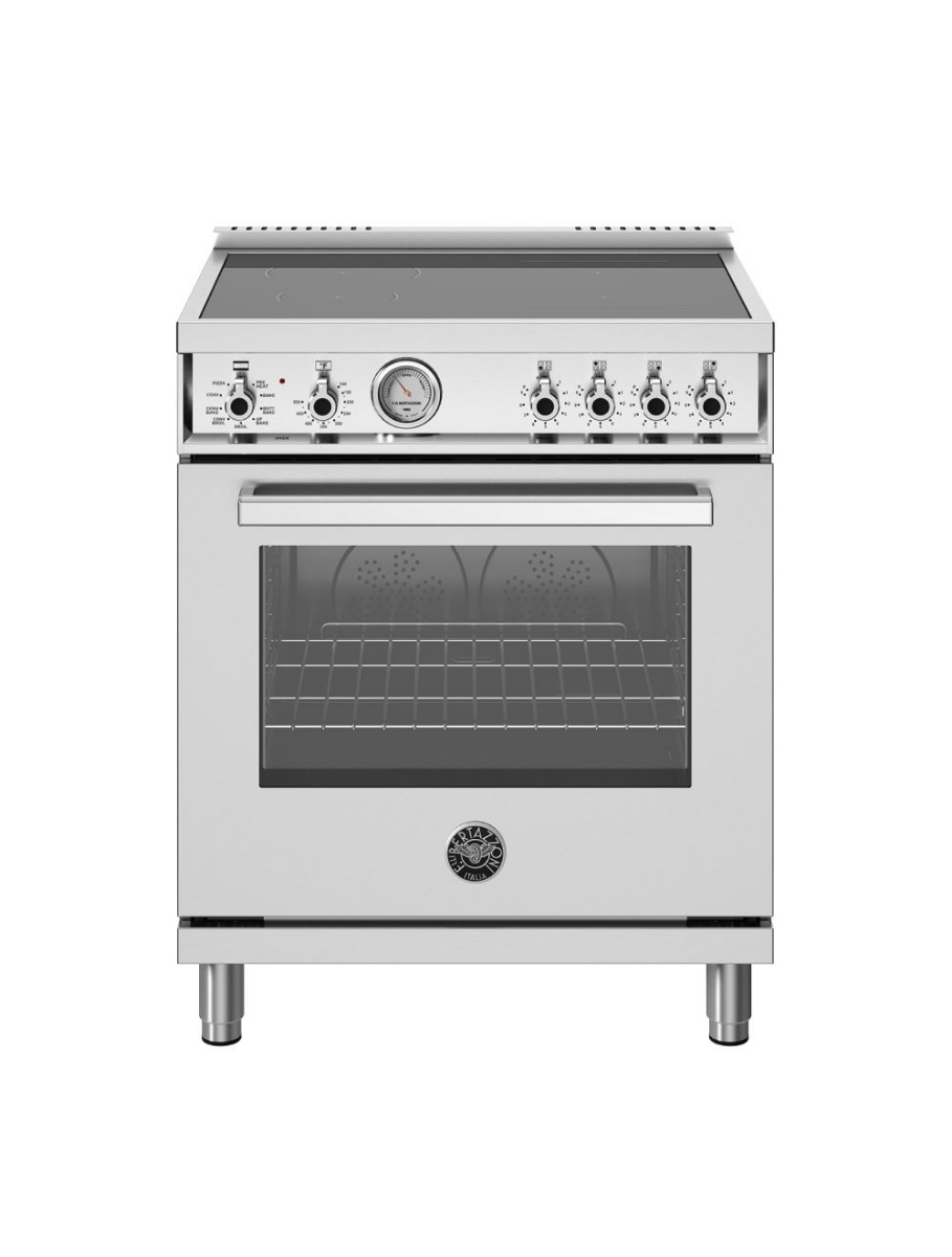 Cuisinière à induction autoportante 30 po. 4,7 pi³ avec convection Bertazzoni PRO304INMXV