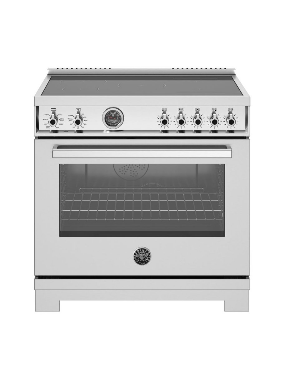 Cuisinière à induction autoportante 36 po. 5,7 pi³ avec convection Bertazzoni PRO365ICFEPXT