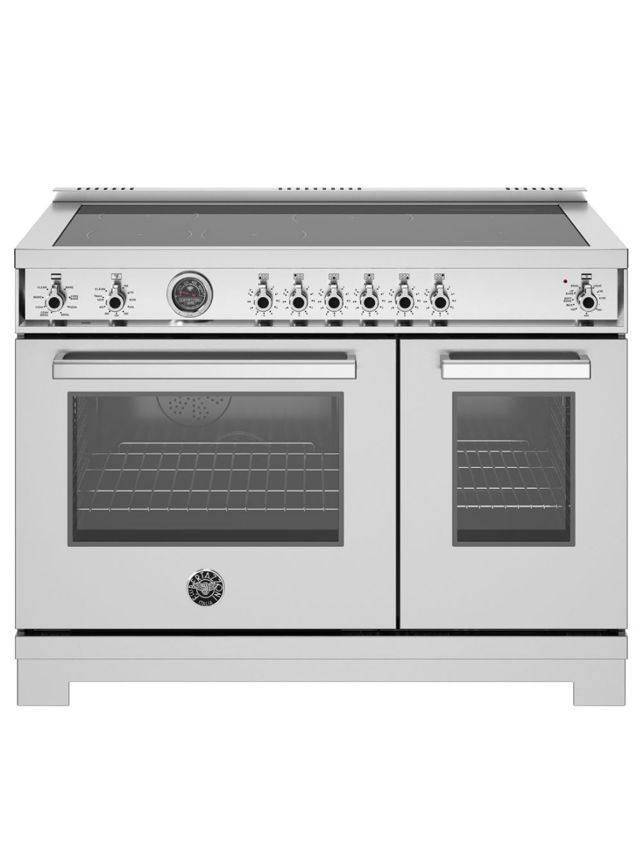 Cuisinière à induction autoportante 48 po. avec convection Bertazzoni PRO486IGFEPXT