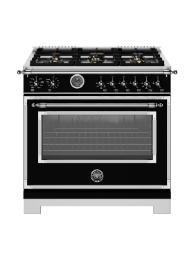 Cuisinière 5,7 pi³ Bi-Énergie à convection - HER366BCFEPNET Bertazzoni