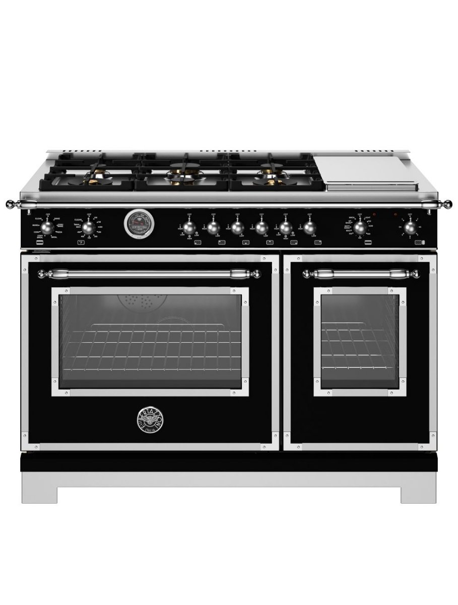 Cuisinière biénergie autoportante 48 po. avec 6 brûleurs Bertazzoni HER486BTFEPNET