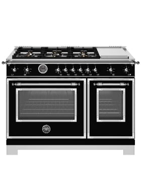 Cuisinière au gaz autoportante 48 po. avec 6 brûleurs Bertazzoni HER486BTFGMNET