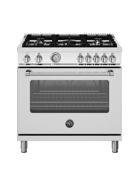 Cuisinière à gaz 36 po. 5,9 pi³ avec convection Bertazzoni MAS365GASXV