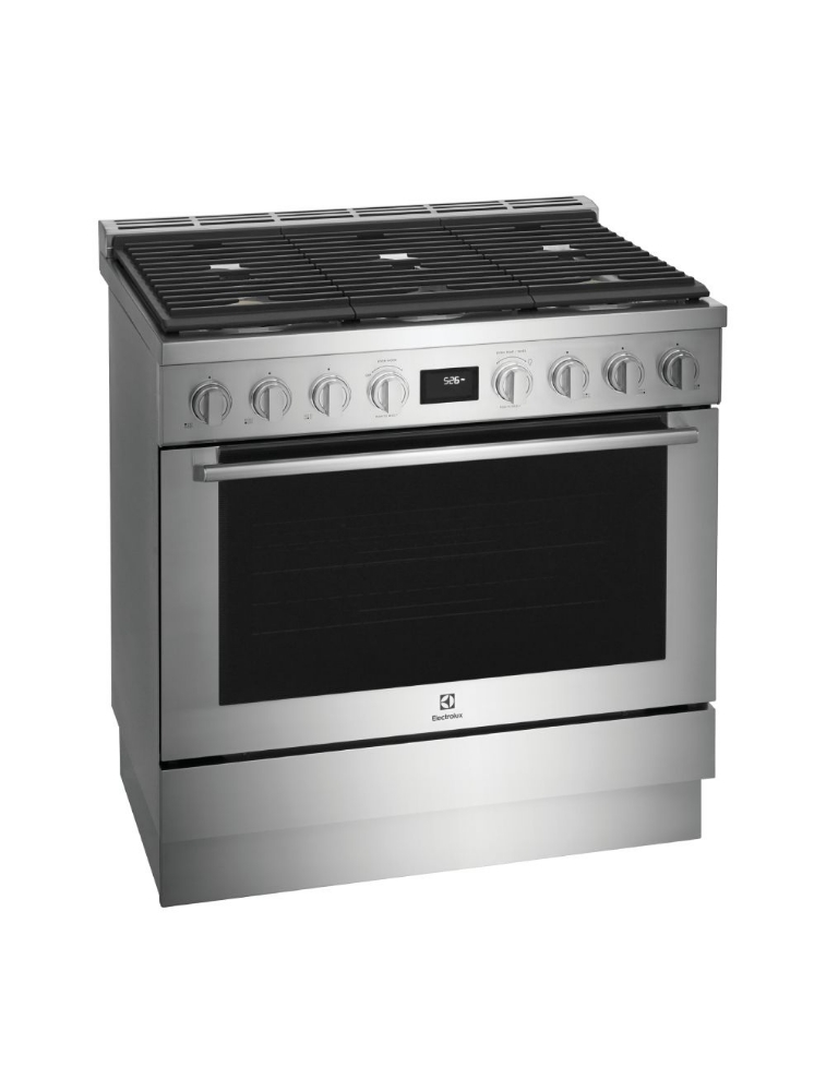 Cuisinière biénergie autoportante 36 po. 4,4 pi³ avec convection Electrolux ECFD3668AS