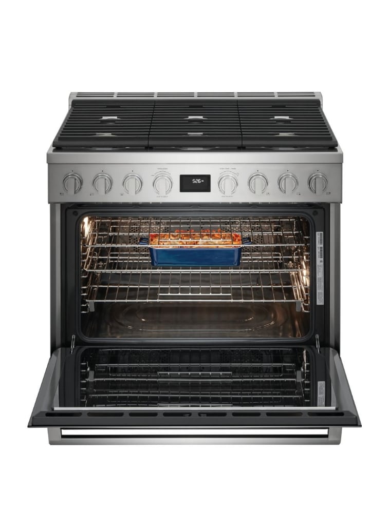 Cuisinière biénergie autoportante 36 po. 4,4 pi³ avec convection Electrolux ECFD3668AS