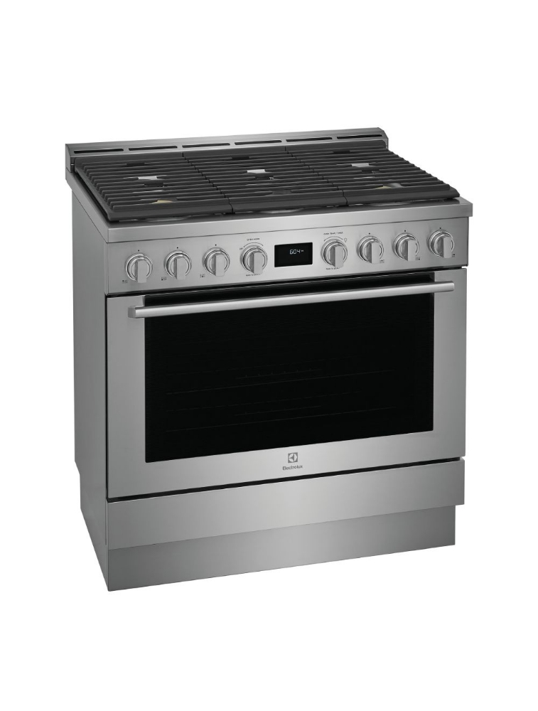 Cuisinière au gaz 36 pouces 4,4 pi³ Electrolux ECFG3668AS