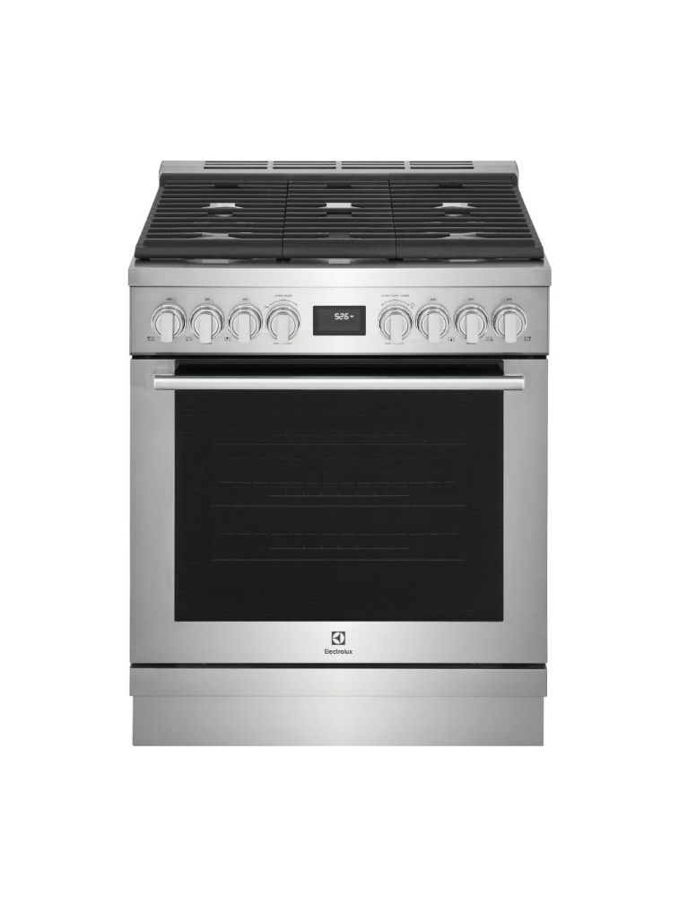 Cuisinière au gaz 30 pouces 4,5 pi³ Electrolux ECFG3068AS