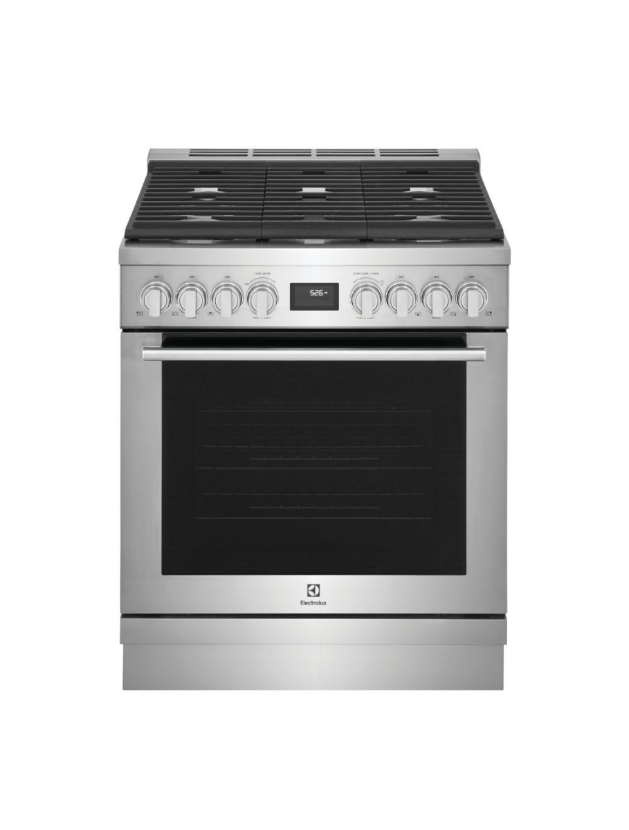 Cuisinière au gaz 30 pouces 4,5 pi³ Electrolux ECFG3068AS