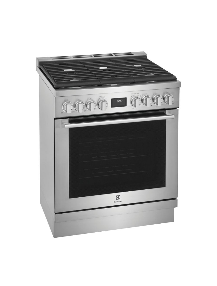 Cuisinière au gaz 30 pouces 4,5 pi³ Electrolux ECFG3068AS