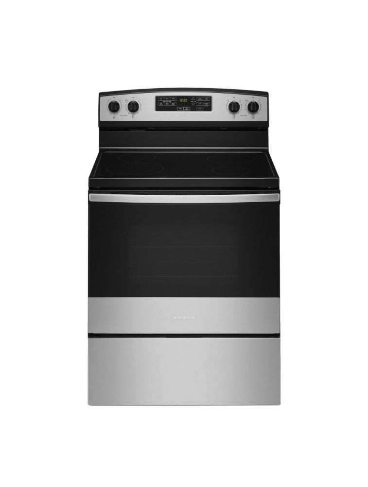 Cuisinière électrique autoportante 30 po. 4,8 pi³ avec Bake Assist Amana YAER6603SMS