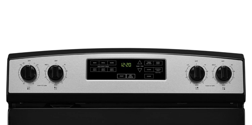 Cuisinière électrique autoportante 30 po. 4,8 pi³ avec Bake Assist Amana YAER6603SMS