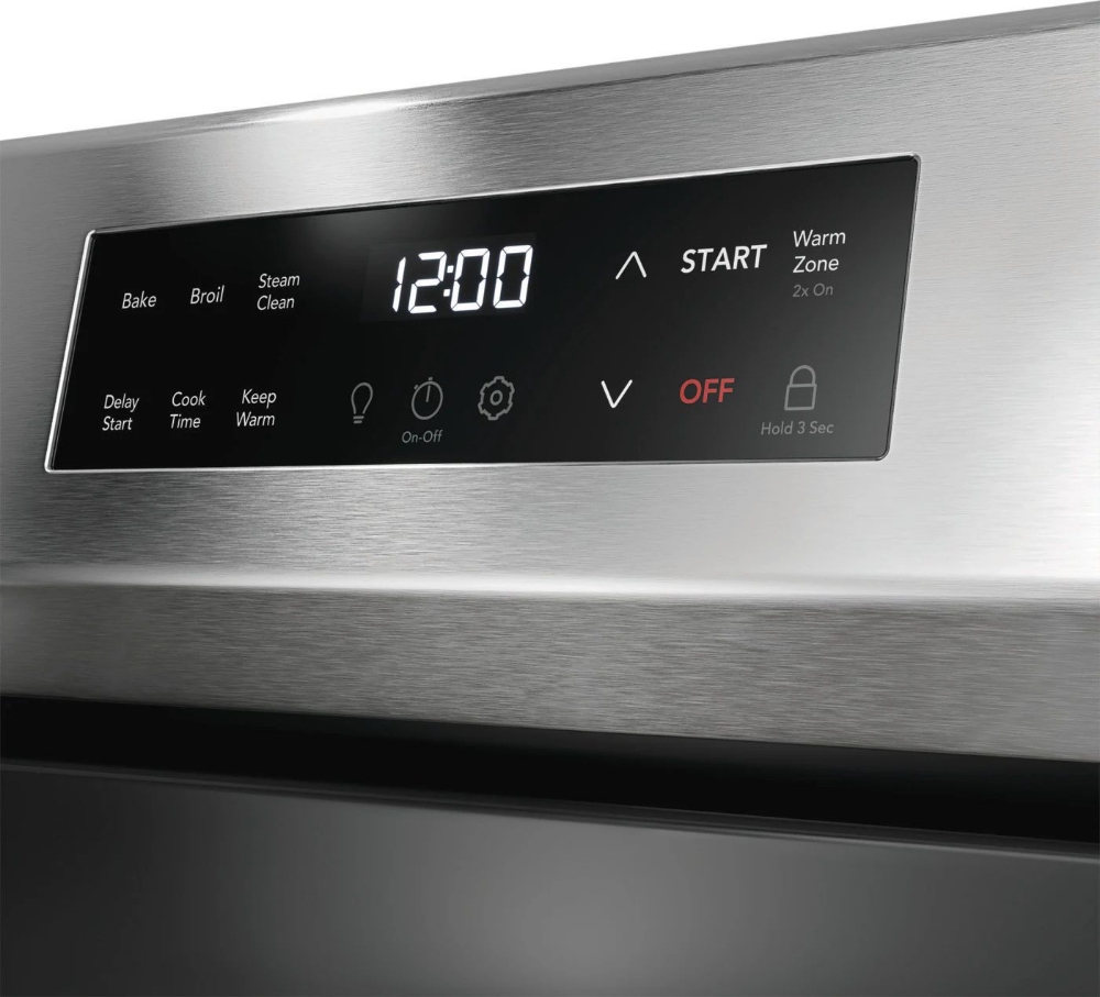 Cuisinière électrique autoportante 30 po. 5,3 pi³ avec EvenTemp™ Frigidaire FCRE306CAS