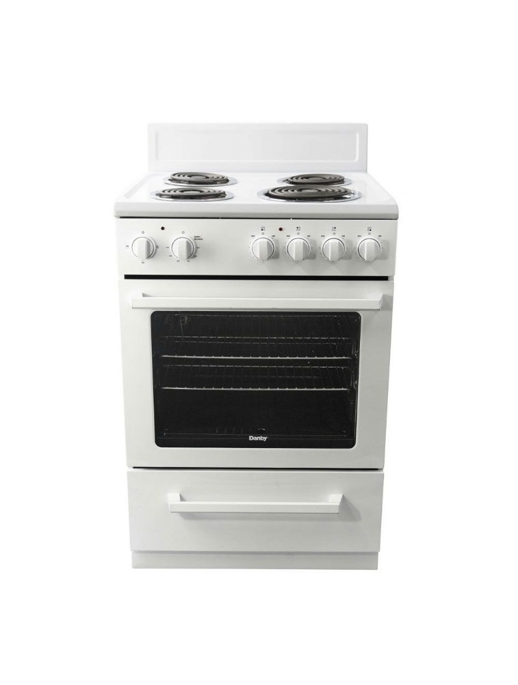 Cuisinière électrique compacte à serpentins 24 po. 2,5 pi³ Danby DERM240WC