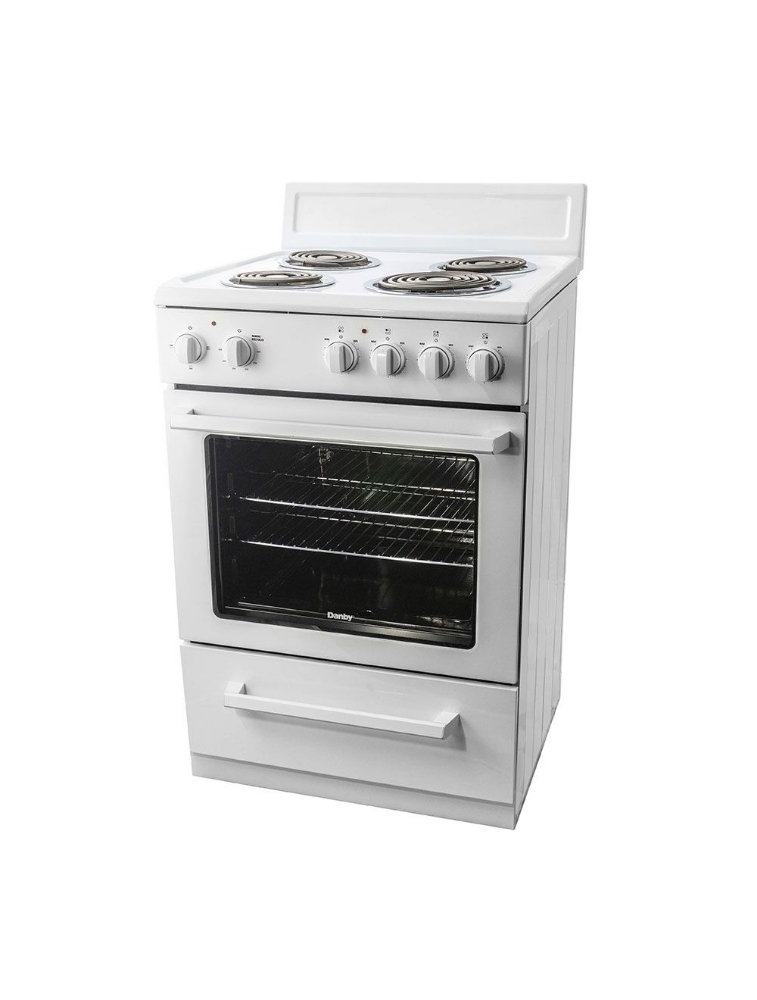 Cuisinière électrique compacte à serpentins 24 po. 2,5 pi³ Danby DERM240WC