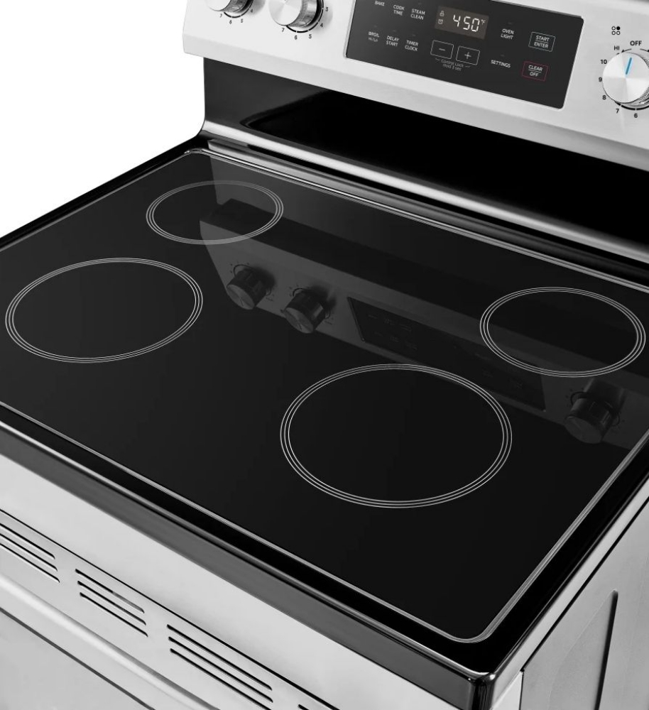 Cuisinière électrique autoportante 30 po. 6,3 pi³ Midea MER30B14ASTC