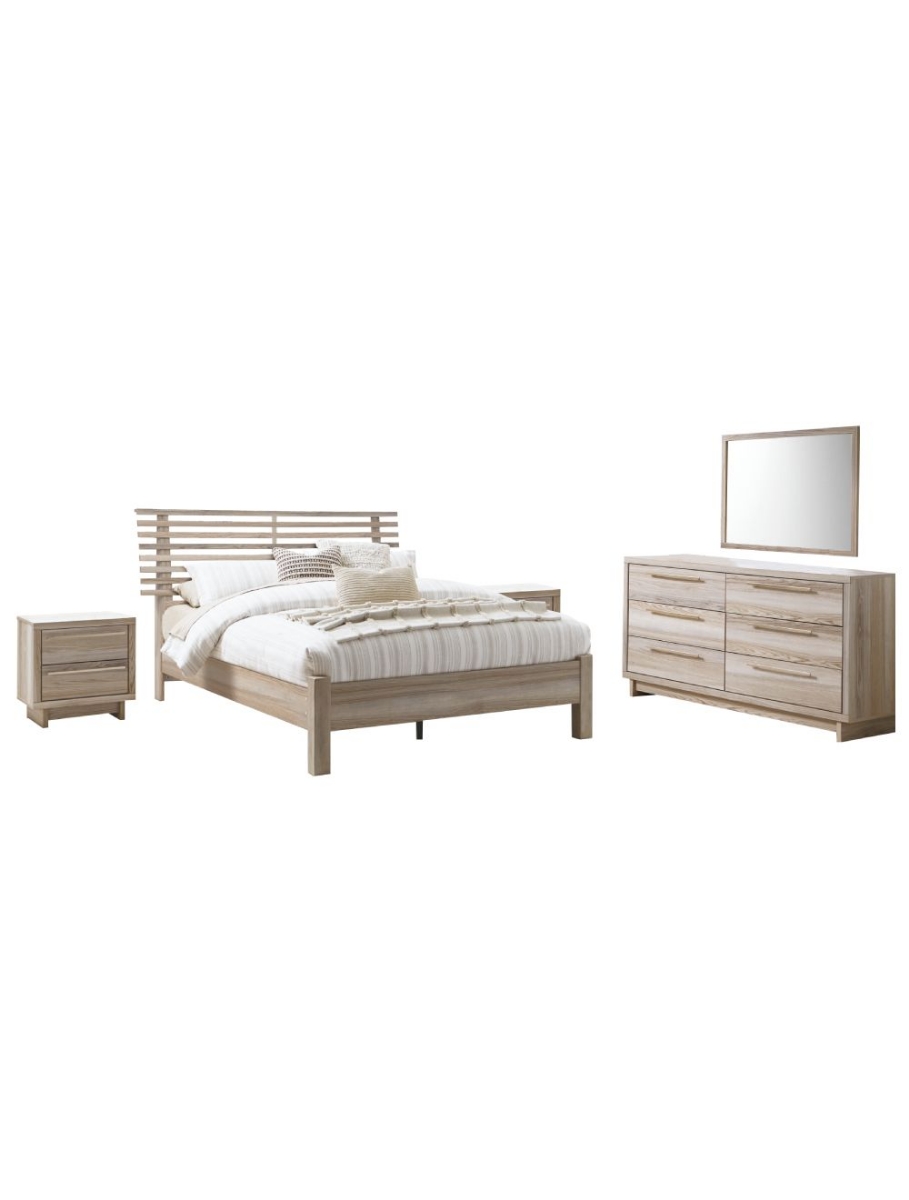 Mobilier de chambre Grand lit 5 mcx HASBRICK B2075-157/154/231/36/92X2 Ashley