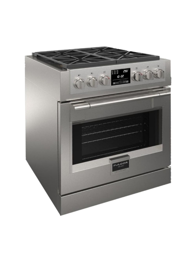 Cuisinière biénergie autoportante 30 po. 4,4 pi³ avec convection Fulgor Milano F6PDF304S1