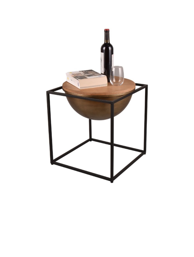 Table d'appoint carrée CELINA 2220130 Mirrors & More