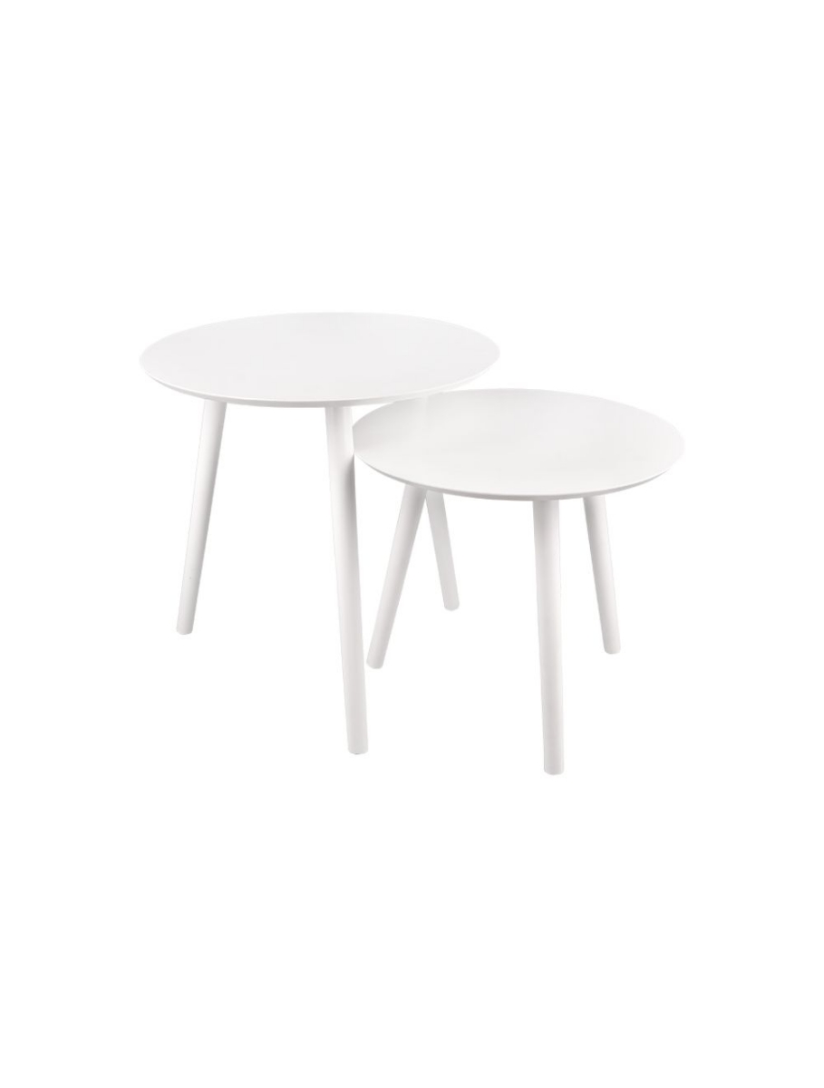 Ensemble de 2 tables gigognes rondes VILMA 2360101 Mirrors & More