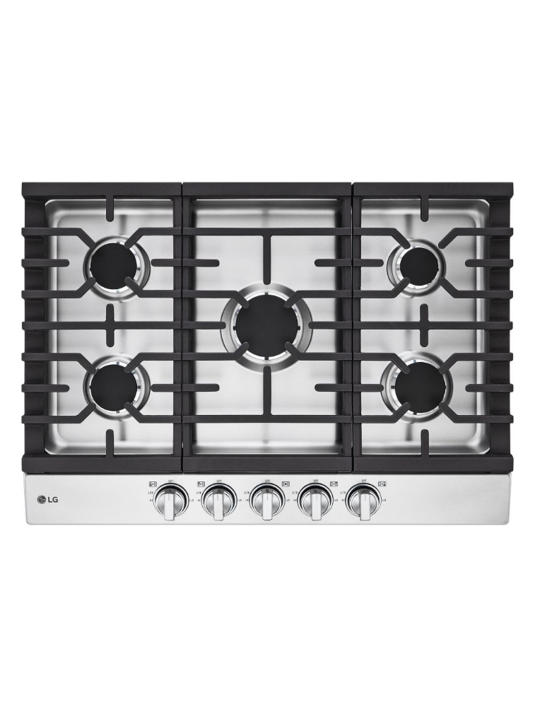 Plaque de cuisson au gaz encastrable 30 po. avec brûleur UltraHeat™ LG CBGJ3023S