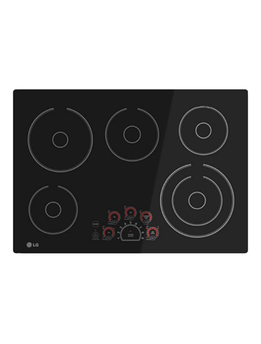 Picture of LG 30-Inch Built-In Electric Smooth Cooktop with SmoothTouch™ LCE3010SB