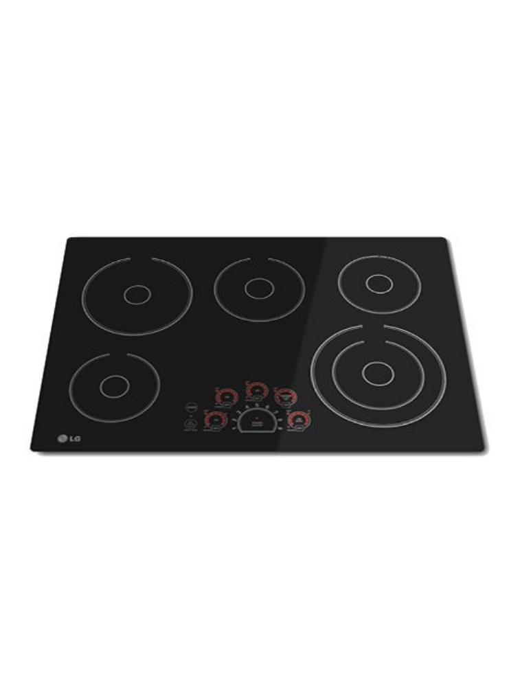 Picture of LG 30-Inch Built-In Electric Smooth Cooktop with SmoothTouch™ LCE3010SB