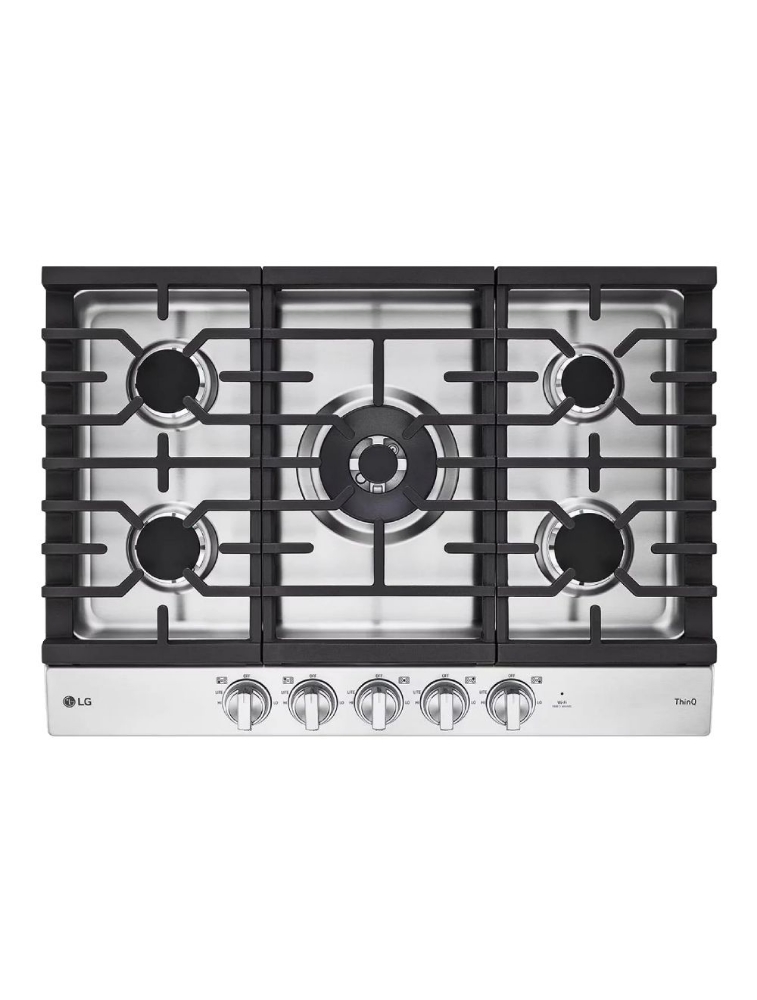 Plaque de cuisson au gaz encastrable 30 po. avec brûleur UltraHeat™ LG CBEW3027S