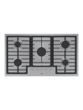 Plaque de cuisson au gaz encastrable 36 po. Bosch NGM5659UC