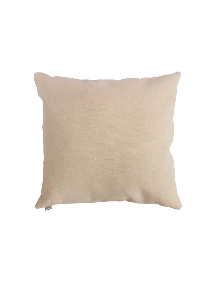 Coussin Paola 22 x 22 po. en velours crème