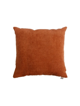 Coussin Paola 22 x 22 po. en velours rusty